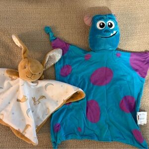 Blue and Purple Character Blanket